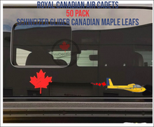 Royal Canadian Air Cadets (50 Pack) Schweizer Glider Maple Leaf Premium Vinyl Decals