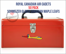 Royal Canadian Air Cadets (50 Pack) Schweizer Glider Maple Leaf Premium Vinyl Decals