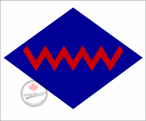 'Royal Canadian Artillery 2nd Formation WWII' Premium Vinyl Decal / Sticker