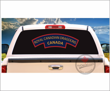 'Royal Canadian Dragoons WWII Shoulder Flash' Premium Vinyl Decal / Sticker