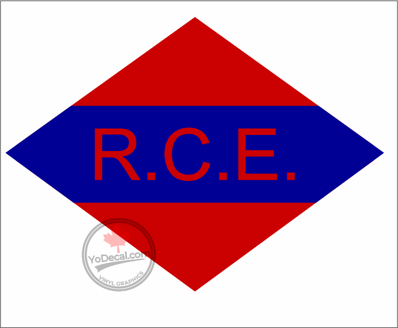 'Royal Canadian Engineers Formation WWII' Premium Vinyl Decal Sticker