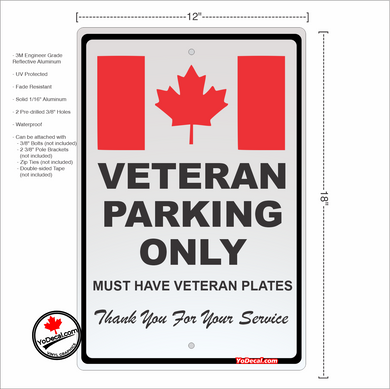Veteran Parking Only 12