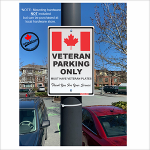 Veteran Parking Only 12"x18" Reflective Aluminum Sign