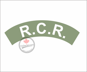 'RCR Shoulder Flash' Premium Vinyl Decal / Sticker