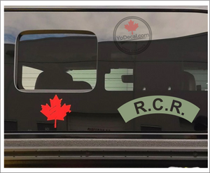 'RCR Shoulder Flash' Premium Vinyl Decal / Sticker