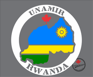 'UNAMIR Rwanda' Premium Vinyl Decal / Sticker