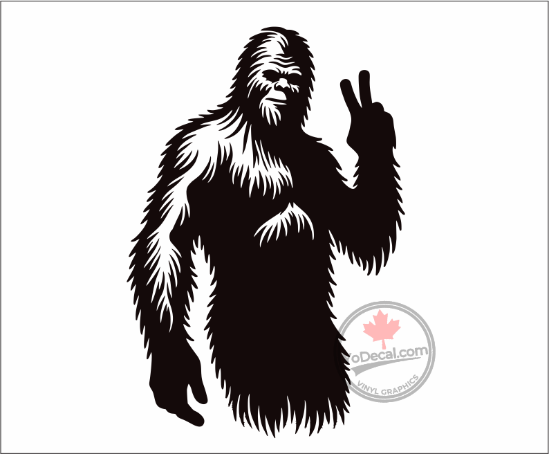 'Peacefoot the Bigfoot' Premium Vinyl Decal / Sticker