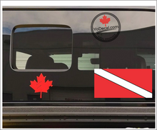 'Diver Down Scuba Flag' Premium Vinyl Decal / Sticker