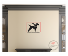 'Service Animals Only' Premium Vinyl Decal / Sticker