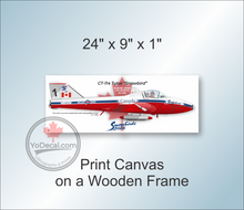 CT-114 Tutor Snowbird "How Lucky I Am" Canvas Print