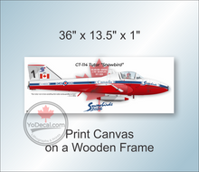 CT-114 Tutor Snowbird "How Lucky I Am" Canvas Print