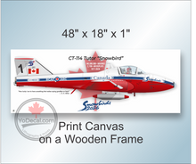 CT-114 Tutor Snowbird "How Lucky I Am" Canvas Print