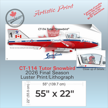 CT-114 Tutor Snowbird "How Lucky I Am" Side Profile Art Print / Lithograph