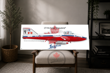 CT-114 Tutor Snowbird "How Lucky I Am" Canvas Print