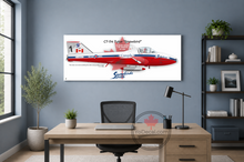 CT-114 Tutor Snowbird "How Lucky I Am" Canvas Print