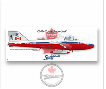 CT-114 Tutor Snowbird "How Lucky I Am" Canvas Print