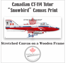 CT-114 Tutor Snowbird "How Lucky I Am" Canvas Print