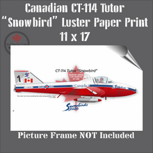CT-114 Tutor Snowbird "How Lucky I Am" Canvas Print