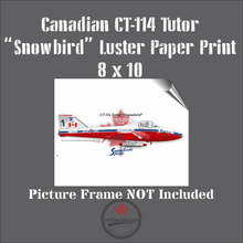 CT-114 Tutor Snowbird "How Lucky I Am" Canvas Print