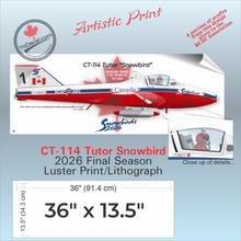 CT-114 Tutor Snowbird "How Lucky I Am" Side Profile Art Print / Lithograph