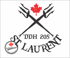 'DDH 205 St Laurent & Tridents' Premium Vinyl Decal / Sticker