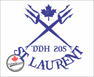 'DDH 205 St Laurent & Tridents' Premium Vinyl Decal / Sticker