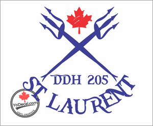 'DDH 205 St Laurent & Tridents' Premium Vinyl Decal / Sticker