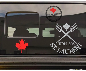 'DDH 205 St Laurent & Tridents' Premium Vinyl Decal / Sticker