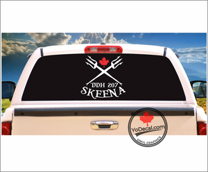 'DDH 207 Skeena & Tridents' Premium Vinyl Decal / Sticker