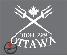 'DDH 229 Ottawa & Tridents' Premium Vinyl Decal / Sticker