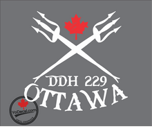 'DDH 229 Ottawa & Tridents' Premium Vinyl Decal / Sticker