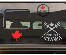 'DDH 229 Ottawa & Tridents' Premium Vinyl Decal / Sticker