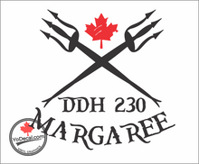 'DDH 230 Margaree & Tridents' Premium Vinyl Decal / Sticker