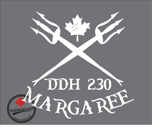 'DDH 230 Margaree & Tridents' Premium Vinyl Decal / Sticker