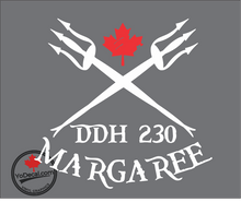 'DDH 230 Margaree & Tridents' Premium Vinyl Decal / Sticker