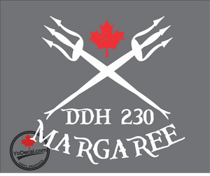 'DDH 230 Margaree & Tridents' Premium Vinyl Decal / Sticker