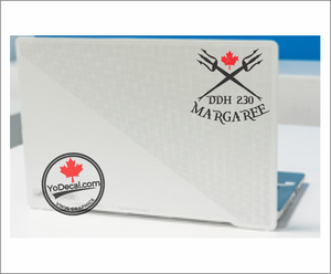 'DDH 230 Margaree & Tridents' Premium Vinyl Decal / Sticker