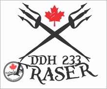 'DDH 233 Fraser & Tridents' Premium Vinyl Decal / Sticker