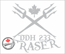 'DDH 233 Fraser & Tridents' Premium Vinyl Decal / Sticker