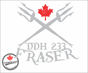 'DDH 233 Fraser & Tridents' Premium Vinyl Decal / Sticker