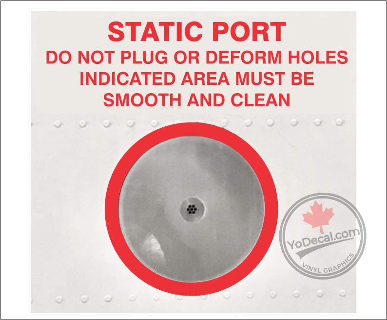 Port Protection Sticker 'Static Port Mk-1' Premium Vinyl Decal / Sticker – YoDecal.com