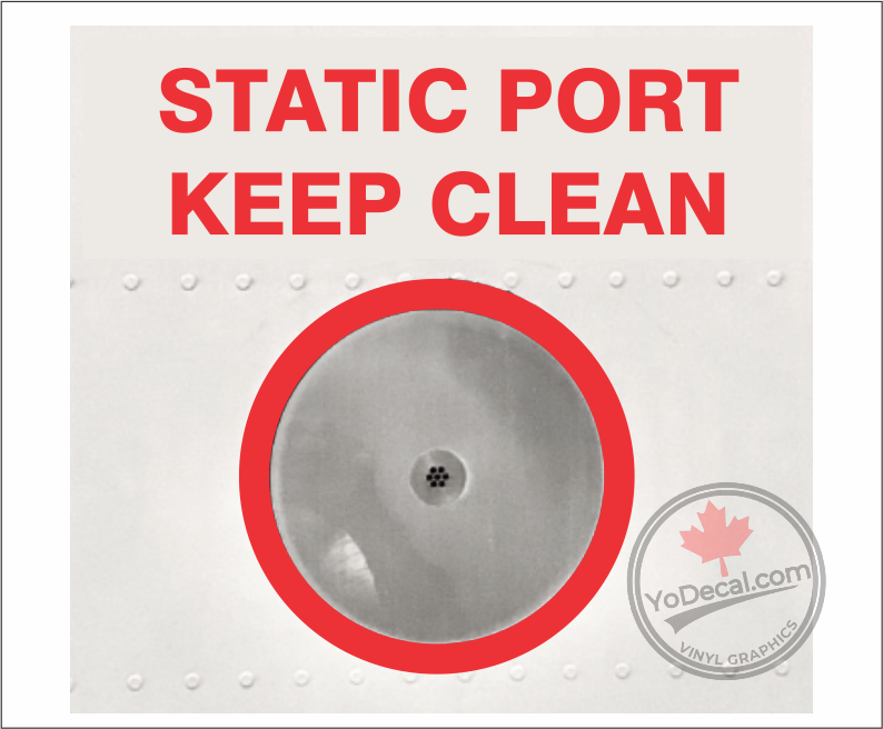 Label Sticker Port 'Static Port Ring - Circle' Premium Vinyl Decal / Sticker – YoDecal.com