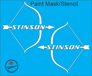 'Stinson Reliant Logo 1' Premium Vinyl Decal Stencil Sticker