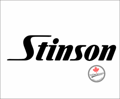 'Stinson Reliant Logo 3' Premium Vinyl Decal Stencil Sticker