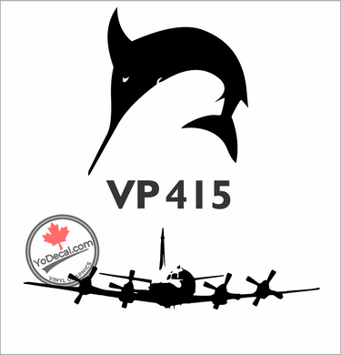 'Sydney the Swordfish VP 415 with CP-140 Aurora' Premium Vinyl Decal Sticker