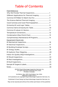 "Thermal Imaging Field Reference" Booklet