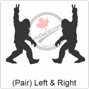 Aircraft Tail / Nose Art "Bigfoot" Premium Vinyl Decal Stencil Sticker