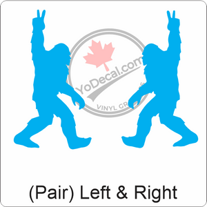 Aircraft Tail / Nose Art "Bigfoot" Premium Vinyl Decal Stencil Sticker