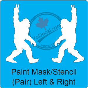 Aircraft Tail / Nose Art "Bigfoot" Premium Vinyl Decal Stencil Sticker
