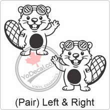 Aircraft Tail / Nose Art "Canadian Beaver" Premium Vinyl Decal Stencil Sticker